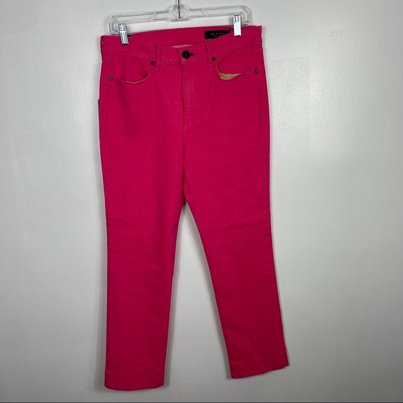 rag & bone Denim - Rag & Bone mid rise straight leg jeans